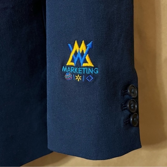 J. Crew | NWOT Parke Blazer in Bi-Stretch Cotton Classic Navy Size 2 - Picture 7 of 16